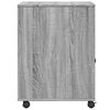 vidaXL Printerkastje met wielen 60x50x67 cm grijs sonoma eikenkleur