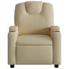 vidaXL Relaxfauteuil Crème Stof