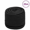 vidaXL Boottouw 16 mm 25 m polypropeen zwart