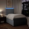 vidaXL Boxspring met matras stof lichtgrijs 120x190 cm