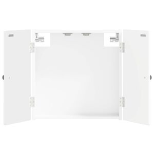 vidaXL Dartbord Kabinet BREDA Hoogglans Wit 52,5 x 10,5 x 53,5 cm