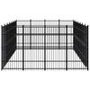 vidaXL Hondenkennel 25,8 m&sup2; staal