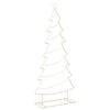 vidaXL Metalen kerstboom met standaard KUOPIO 210 cm Staal Goud