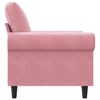 vidaXL Fauteuil 60 cm fluweel roze