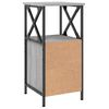vidaXL Nachtkastjes 2 st 34x35,5x70 cm bewerkt hout grijs sonoma eiken