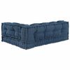 vidaXL Pallet Sofa Kussen 3 pcs Indigo 120 x 80 x 38 cm Stof