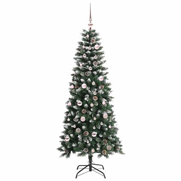 vidaXL Kunstkerstboom met 150 LED Groen 150 cm PVC en Plastic en Staal