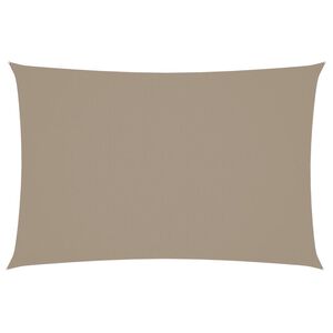 vidaXL Zonnescherm rechthoekig 2x4 m oxford stof taupe