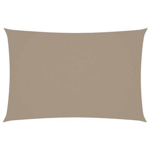 vidaXL Zonnescherm rechthoekig 2x4 m oxford stof taupe