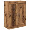 vidaXL Hoge kast met lade 2 pcs Oudhout Bewerkt hout