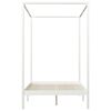 vidaXL Hemelbedframe met 2 lades massief grenenhout wit 140x200 cm