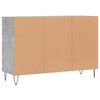 vidaXL Dressoir 103,5x35x70 cm bewerkt hout betongrijs