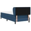vidaXL Boxspringbed met matras met hoofdeinde Blauw 90 x 190 cm Stof