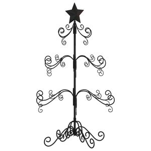 vidaXL Kerstdecoratie kerstboom 90 cm metaal zwart