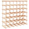 vidaXL Wijnrek voor 42 flessen 68,5x23x68,5 cm massief grenenhout