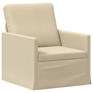vidaXL Enkele sofa Cr&egrave;mekleurig 70 x 81 x 82 cm Stof