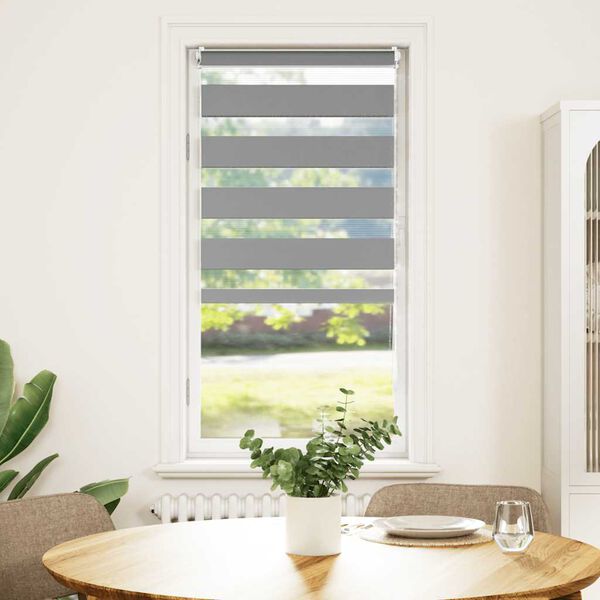 vidaXL Duo Rolgordijn 40x100cm Grijs