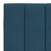 vidaXL Bedframe met LED zonder matras "Hanko" fluweel blauw 140x190 cm