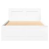 vidaXL Bedframe met hoofdeinde zonder matras 90x200 cm wit