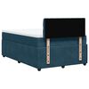 vidaXL Boxspring met matras fluweel blauw 120x200 cm
