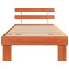 vidaXL Bedframe met hoofdeinde Wasbruin 75 x 190 cm Massief grenenhout