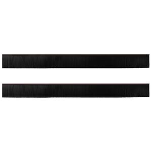 vidaXL Zelfklevende Deurborstels 2 pcs Bruin 100 cm Aluminium Legering