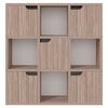 vidaXL Boekenkast 88,5x27,5x88 cm bewerkt hout grijs sonoma eiken