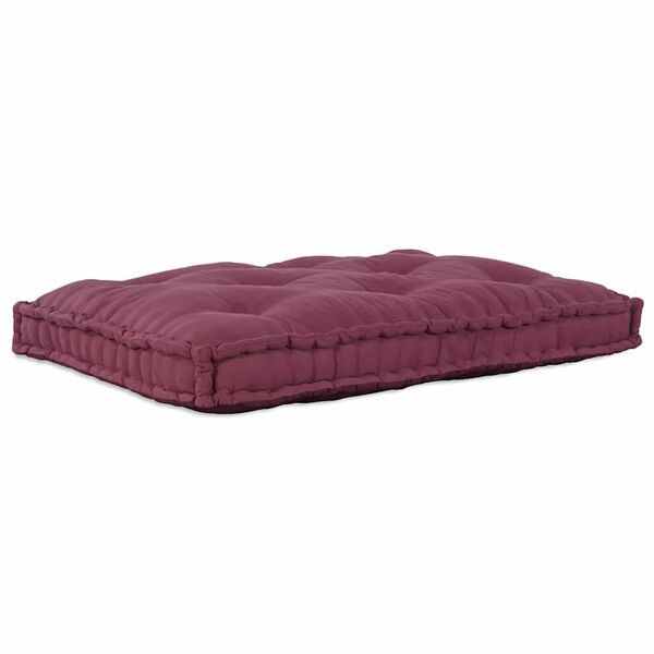 vidaXL Pallet Sofa Kussen Bordeaux 120 x 80 x 12 cm Stof