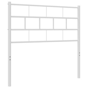 vidaXL Vervangend hoofdbord 75 cm metaal wit