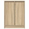vidaXL Dressoir 57x34x76 cm bewerkt hout sonoma eikenkleurig