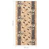 vidaXL Tapijtloper 80x150 cm BCF beige