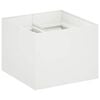 vidaXL Plantenbak Wit 80 x 80 x 60 cm Koudgewalst staal