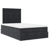 vidaXL Ottoman bed met matrassen 120x190cm fluweel zwart