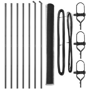 vidaXL Afrasteringspaal Grijs