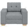 vidaXL Fauteuil 100x78x80 cm stof lichtgrijs
