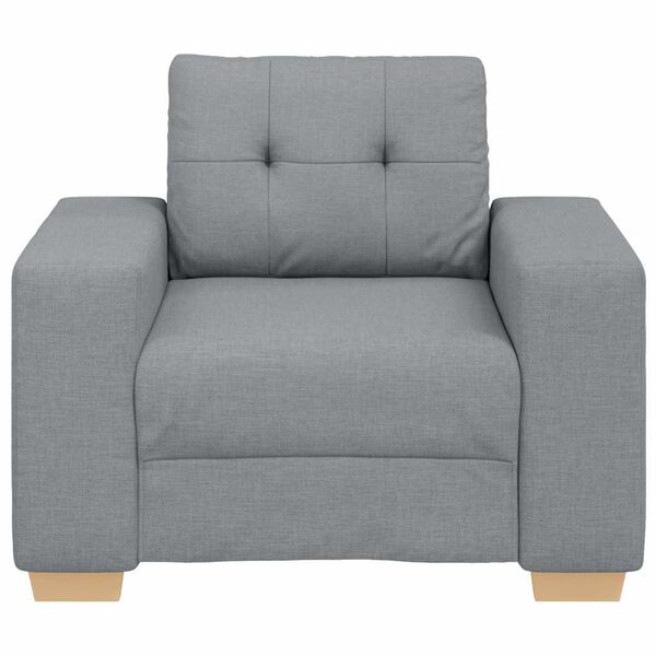 vidaXL Fauteuil 100x78x80 cm stof lichtgrijs