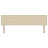 vidaXL LED Hoofdbord met LED-striplichten Cr&egrave;me 180 cm Polyester