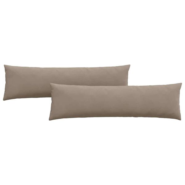 vidaXL Sofa Kussens 2 stuks Taupe 145 x 40 cm Stof