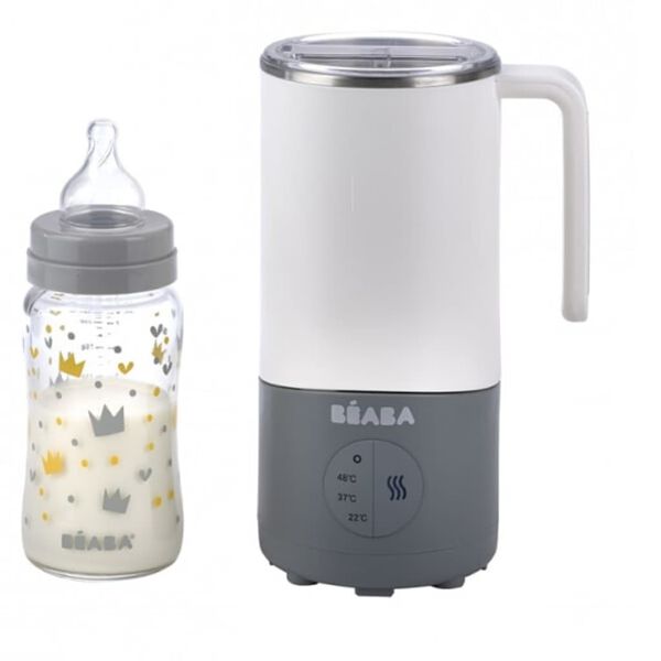Beaba Babymelkverwarmer Milk Prep 450 ml wit en grijs