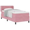 vidaXL Boxspringbed met matras met hoofdeinde Roze 90 x 200 cm Fluweel