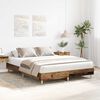 vidaXL Bedframe zonder matras 150x200 cm spaanplaat bewerkt hout