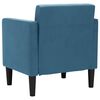 vidaXL Fauteuil met armleuningen Blauw 53 cm Fluweel