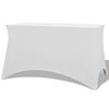 vidaXL Tafelhoes stretch wit 120x60,5x74 cm 2 st