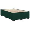 vidaXL Bedframe zonder matras 120x200 cm fluweel donkergroen