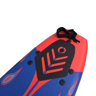 vidaXL Surfplank 170 cm blauw en rood