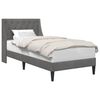vidaXL Bedframe met hoofdeinde Donkergrijs 100 x 200 cm Fluweel