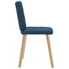 vidaXL Eetkamerstoelen 4 st stof blauw