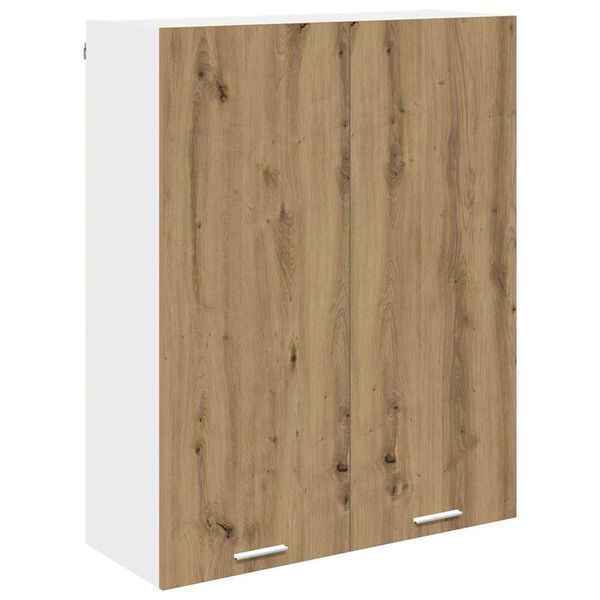 vidaXL Hangkast met opslag Artisan Eiken 80 x 31 x 100 cm Bewerkt hout