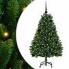 vidaXL Kunstkerstboom 120 cm 150 LED's Warmwit PVC en staal Groen