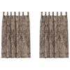 vidaXL Velvet Gordijnen 2 st Cappuccino 175 x 140 cm Fluweel